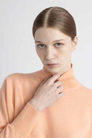 Wool and cashmere high neck sweater  