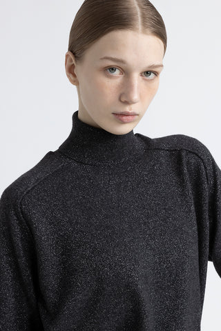 Wool and cashmere high neck sweater  