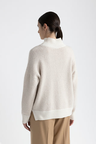 Pure wool, cashmere and alpaca sweater  