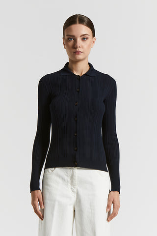 Pure cotton crepe tricot shirt