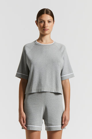 Compact Egyptian cotton tricot jersey