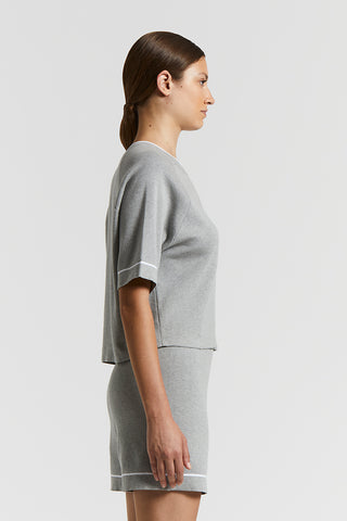 Compact Egyptian cotton tricot jersey