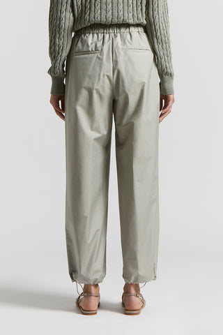 Technical cotton jogger trousers