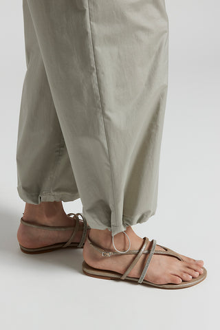 Technical cotton jogger trousers