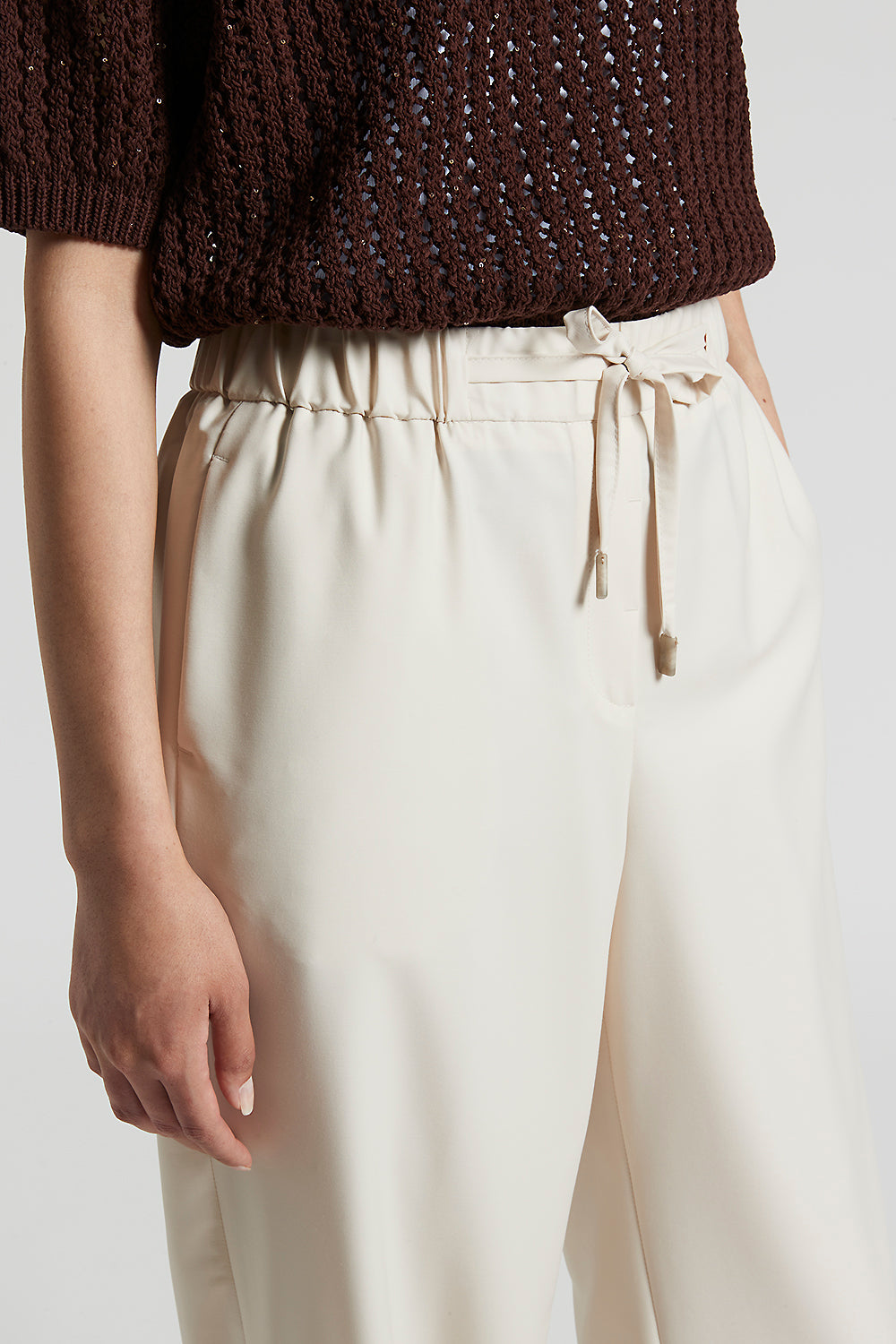 パンツ loropiana cottonlinen herringbone slacks loropiana cottonlinen herringbone slacks - メルカリ