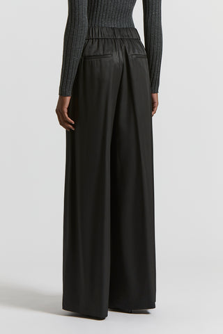 Fluid viscose twill trousers