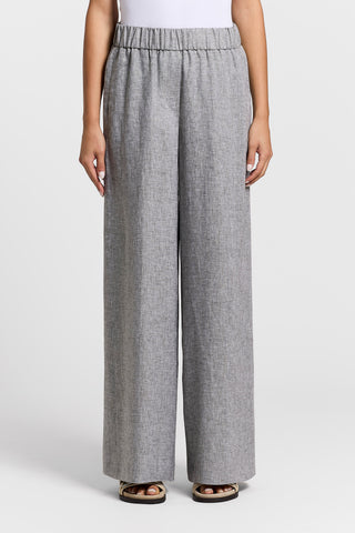Lightweight pure linen canvas trousers
