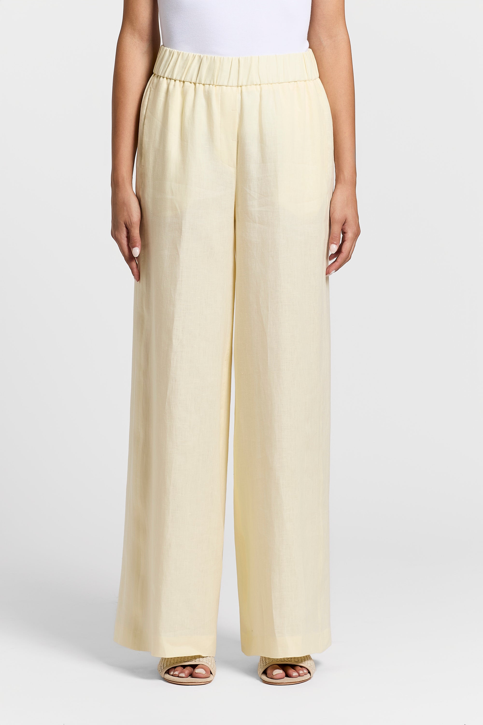 Linen canvas trousers | Peserico