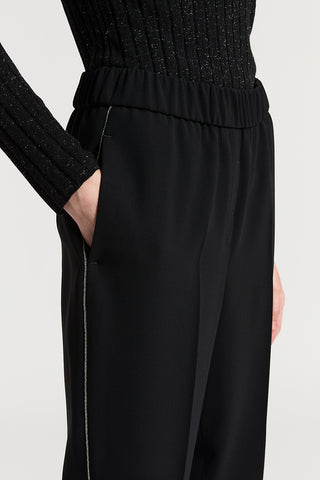 Fluid crepe cady trousers