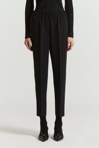 Fluid crepe cady trousers