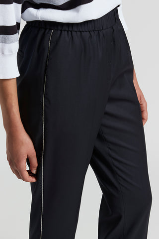 Loro Piana wool elasticated trousers