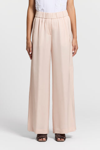 Fluid viscose satin trousers