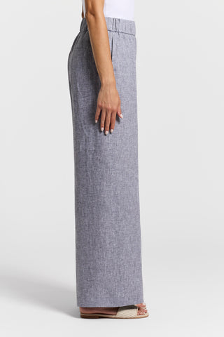 Lightweight pure linen canvas trousers