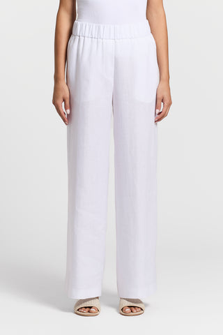 Pure linen palazzo trousers