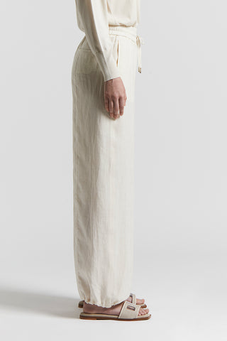 Light and fresh pure linen trousers