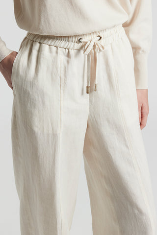 Light and fresh pure linen trousers