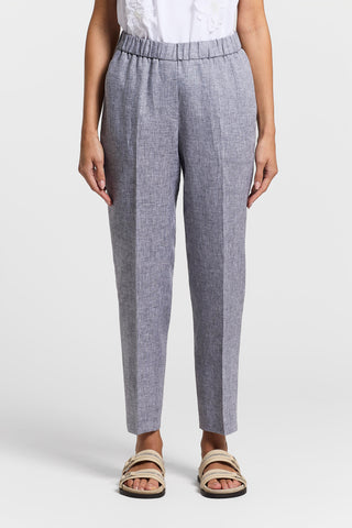 Lightweight pure linen canvas trousers