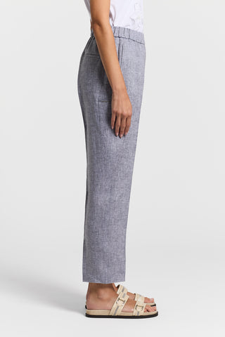 Lightweight pure linen canvas trousers