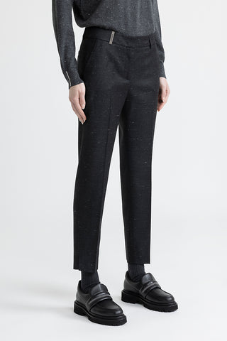 Loro Piana fabric cigarette trousers  