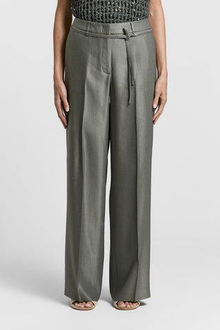 Viscose linen palazzo trousers