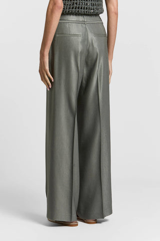 Viscose linen palazzo trousers