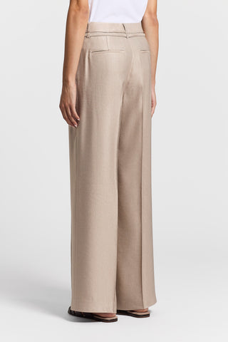 Viscose linen palazzo trousers