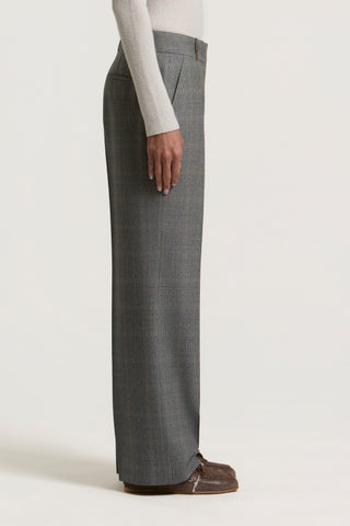 Pantalón palazzo de franela de pura lana 3 / 3