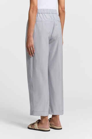 Sail-hand cotton poplin trousers