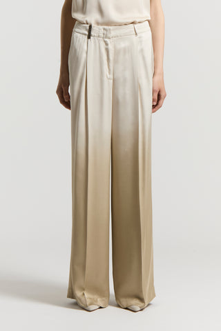 Viscose satin trousers