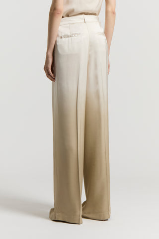 Viscose satin trousers