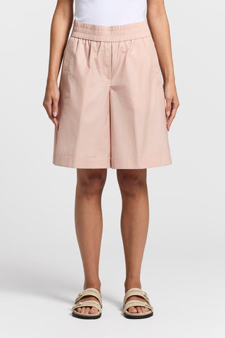 Lightweight technical cotton shorts