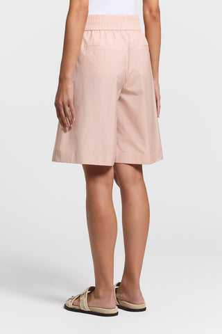 Lightweight technical cotton shorts