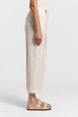 Lightweight technical cotton trousers