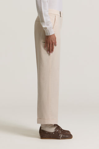 Pantalon en gabardine de coton et soie 2 / 4