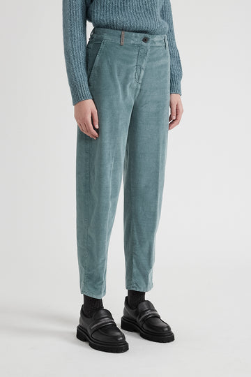 Needlecord carrot trousers  