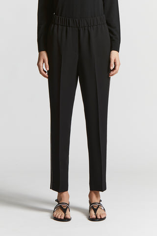 Stretch viscose cady trousers