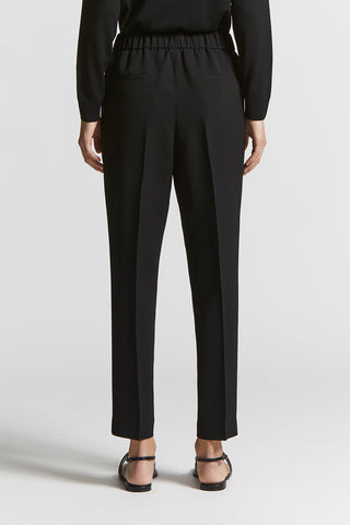 Stretch viscose cady trousers