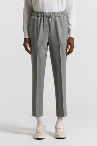 Loro Piana jaspé wool fabric trousers