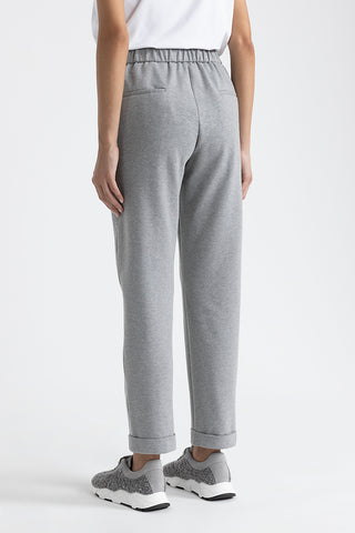 Stretch cotton fleece trousers  