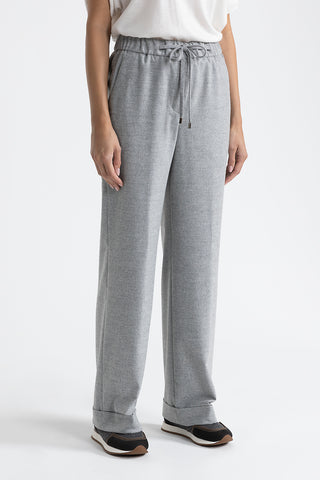 Wool and viscose blend joggers  