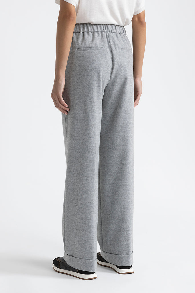 Wool and viscose blend joggers  