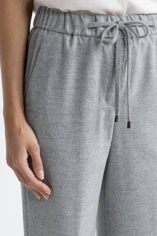 Wool and viscose blend joggers  