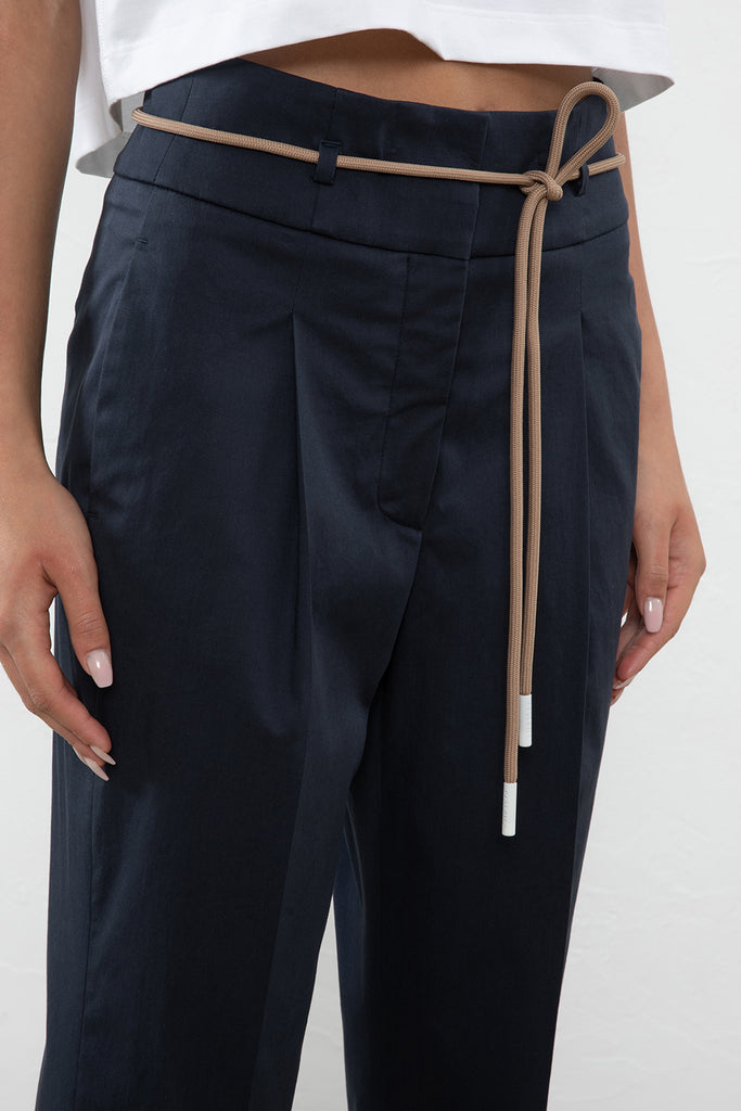 Stretch cotton gabardine trousers  