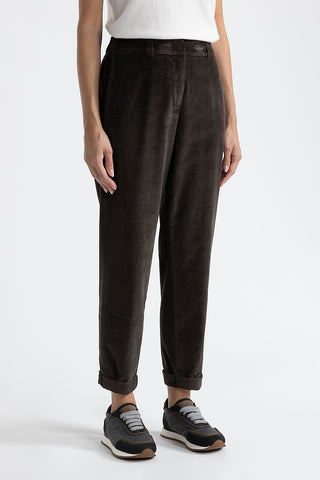 Needlecord carrot trousers  