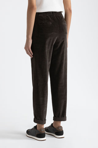 Needlecord carrot trousers  