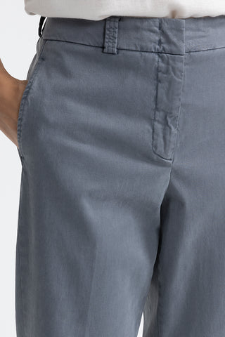 Peachskin gabardine carrot trousers  