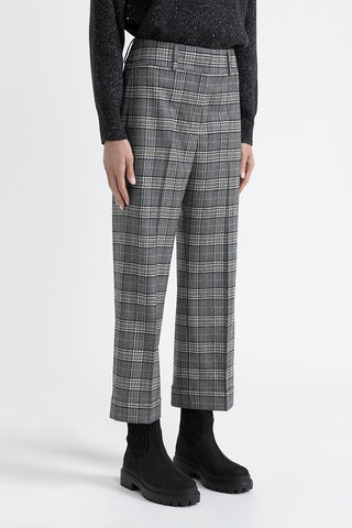 Wool tailored cropped trousers  