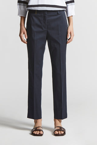 Brushed cotton gabardine trousers