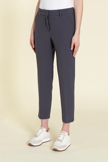 Iconic Fit trousers in stretch viscose and cotton blend  