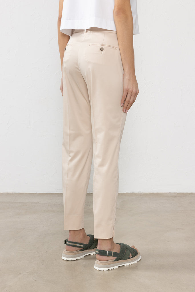 Iconic stretch cotton satin 4718 trousers  